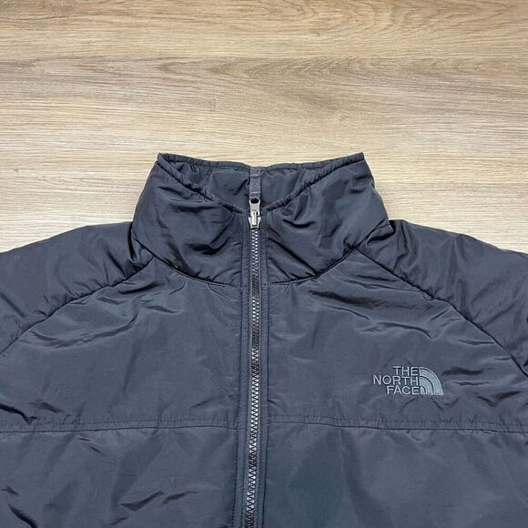 The North Face Jacket Mens Large Black Puffer Outdoor Hiking Camping Full Zip - Picture 2 of 15